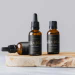 custom oil bottle labels, serum bottle stickers, and personalized label printing