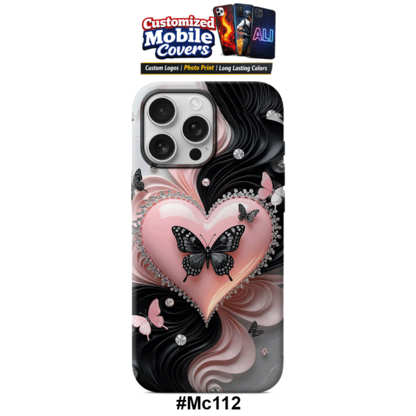 Customized Floral Mobile Cover - Name Print Design #MC112